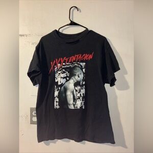 XXXTENTACION Black Graphic Tee Distressed Emo Rap Shirt